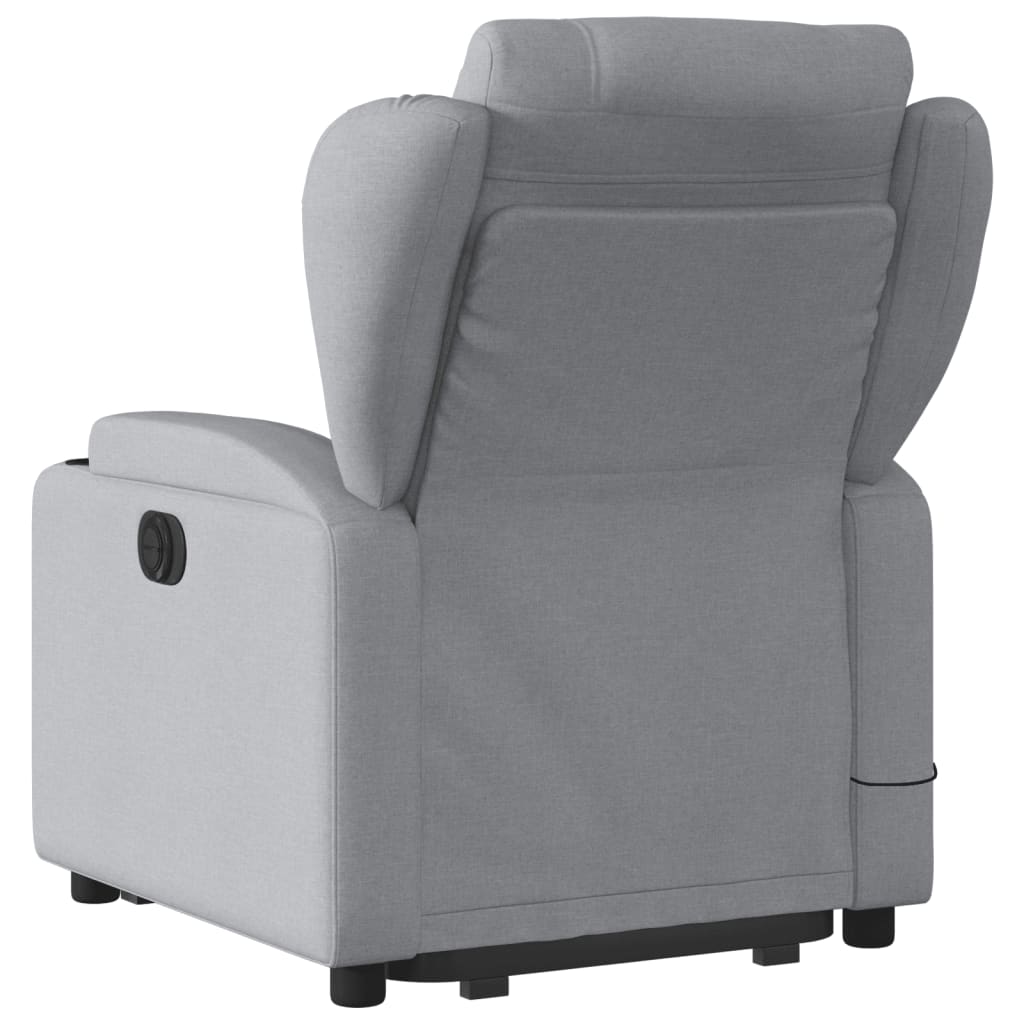 Sta-op-massagestoel verstelbaar stof lichtgrijs is nu te koop bij PeponiXL, paradijselijk wonen!