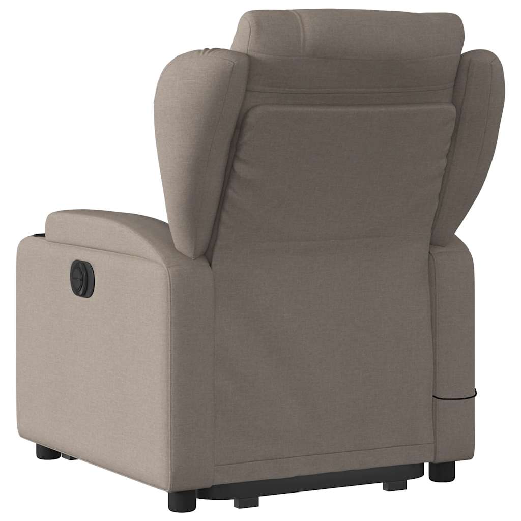 Sta-op-massagestoel verstelbaar stof taupe is nu te koop bij PeponiXL, paradijselijk wonen!
