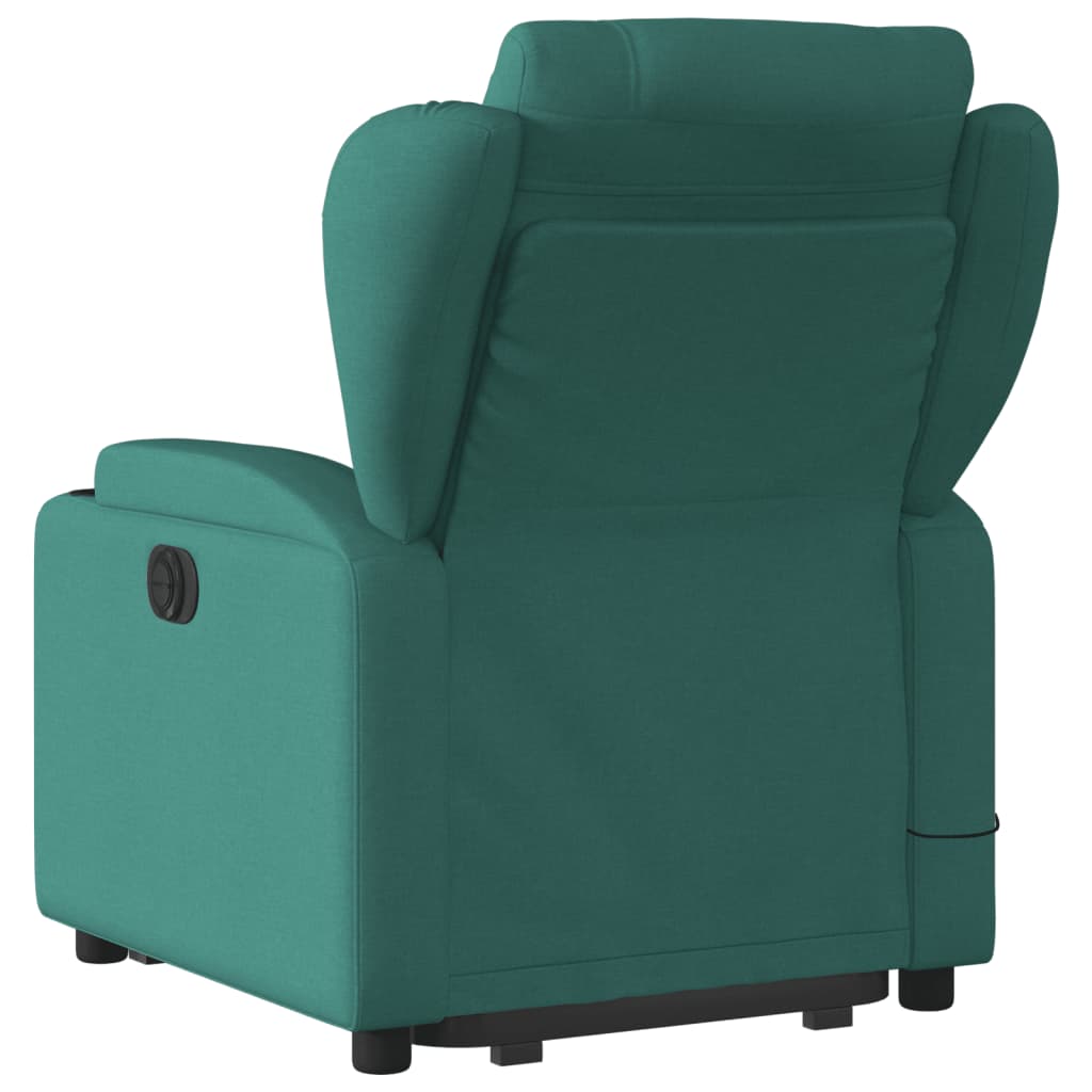Sta-op-massagestoel elektrisch verstelbaar stof donkergroen is nu te koop bij PeponiXL, paradijselijk wonen!