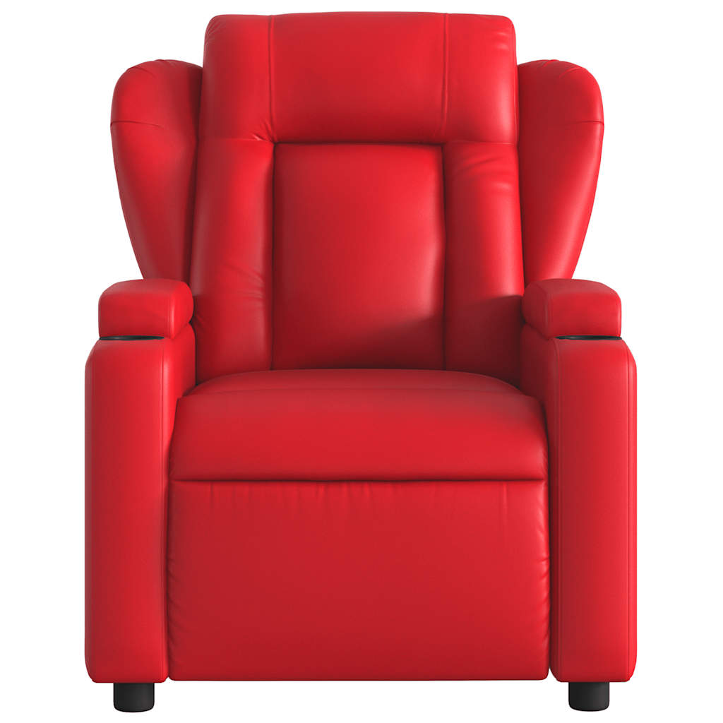 Massagestoel verstelbaar elektrisch kunstleer rood is nu te koop bij PeponiXL, paradijselijk wonen!