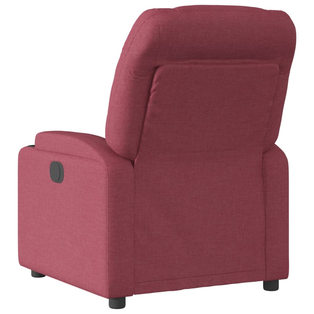 Fauteuil verstelbaar elektrisch stof wijnrood is nu te koop bij PeponiXL, paradijselijk wonen!