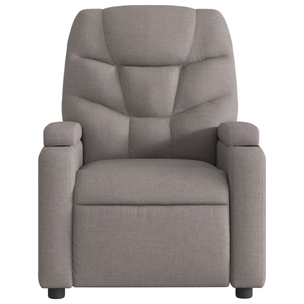 Fauteuil verstelbaar elektrisch stof taupe is nu te koop bij PeponiXL, paradijselijk wonen!