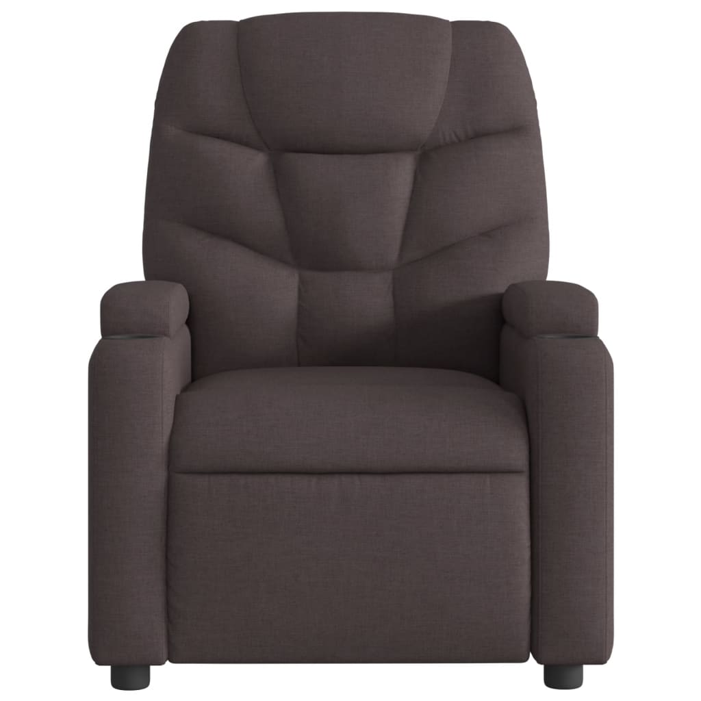 Massagestoel elektrisch verstelbaar stof donkerbruin is nu te koop bij PeponiXL, paradijselijk wonen!