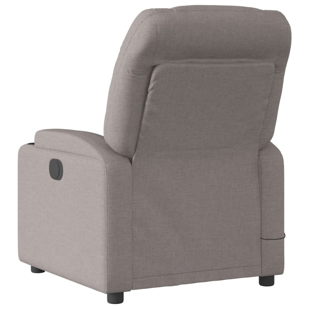 Massagestoel elektrisch verstelbaar stof taupe is nu te koop bij PeponiXL, paradijselijk wonen!