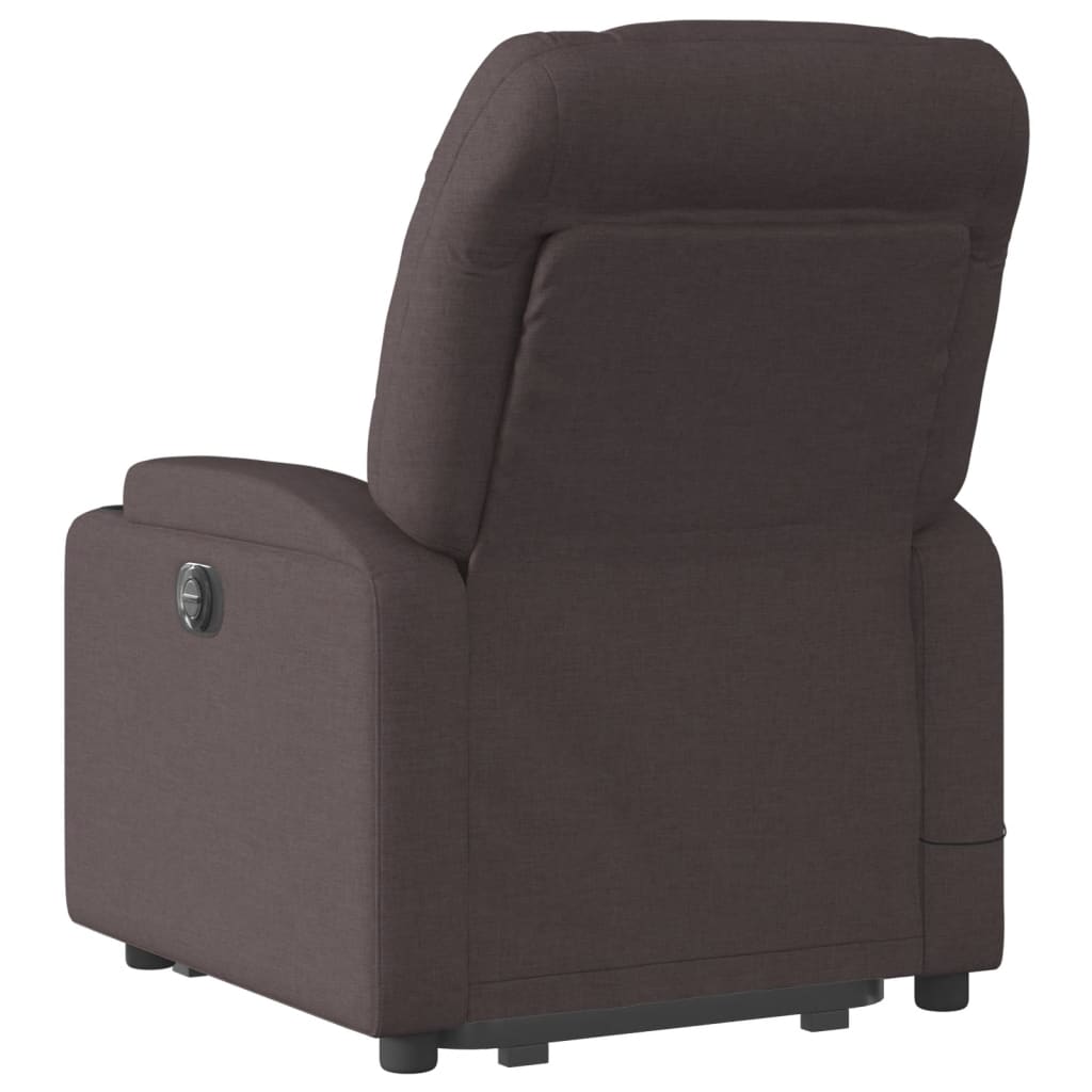 Sta-op-massagestoel verstelbaar stof donkerbruin is nu te koop bij PeponiXL, paradijselijk wonen!