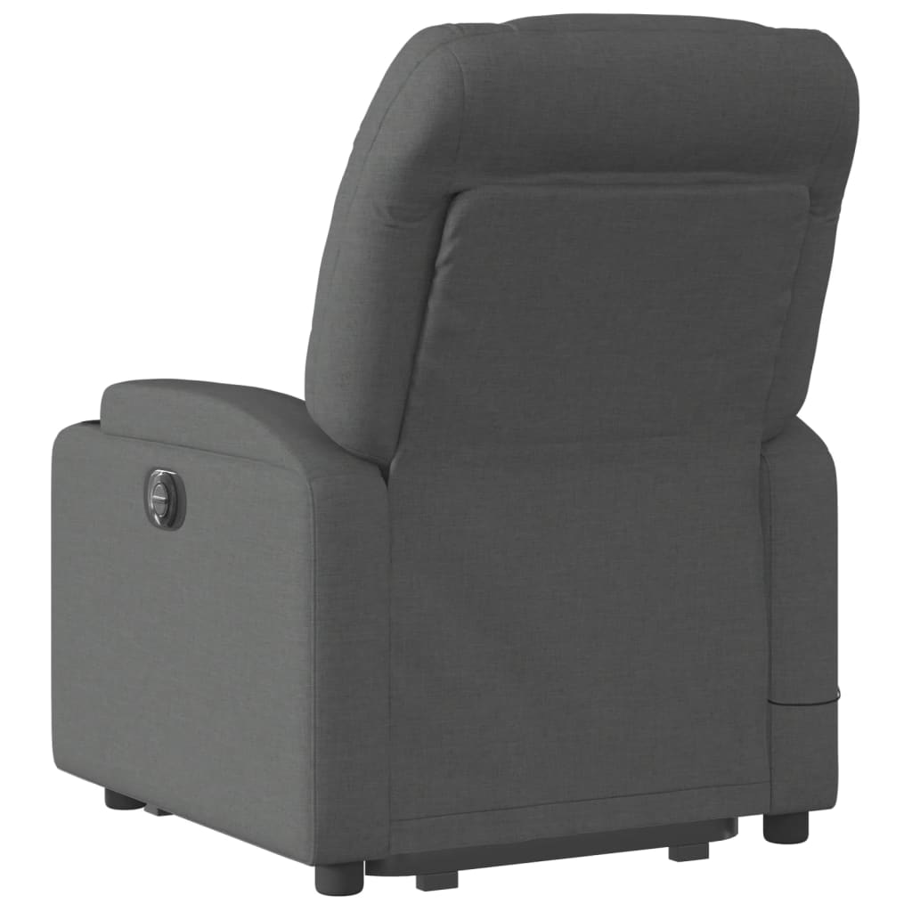 Sta-op-massagestoel elektrisch verstelbaar stof donkergrijs is nu te koop bij PeponiXL, paradijselijk wonen!