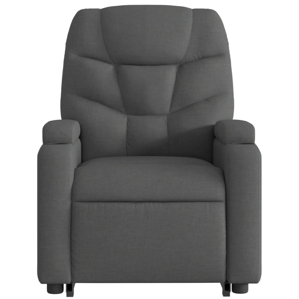 Sta-op-massagestoel elektrisch verstelbaar stof donkergrijs is nu te koop bij PeponiXL, paradijselijk wonen!
