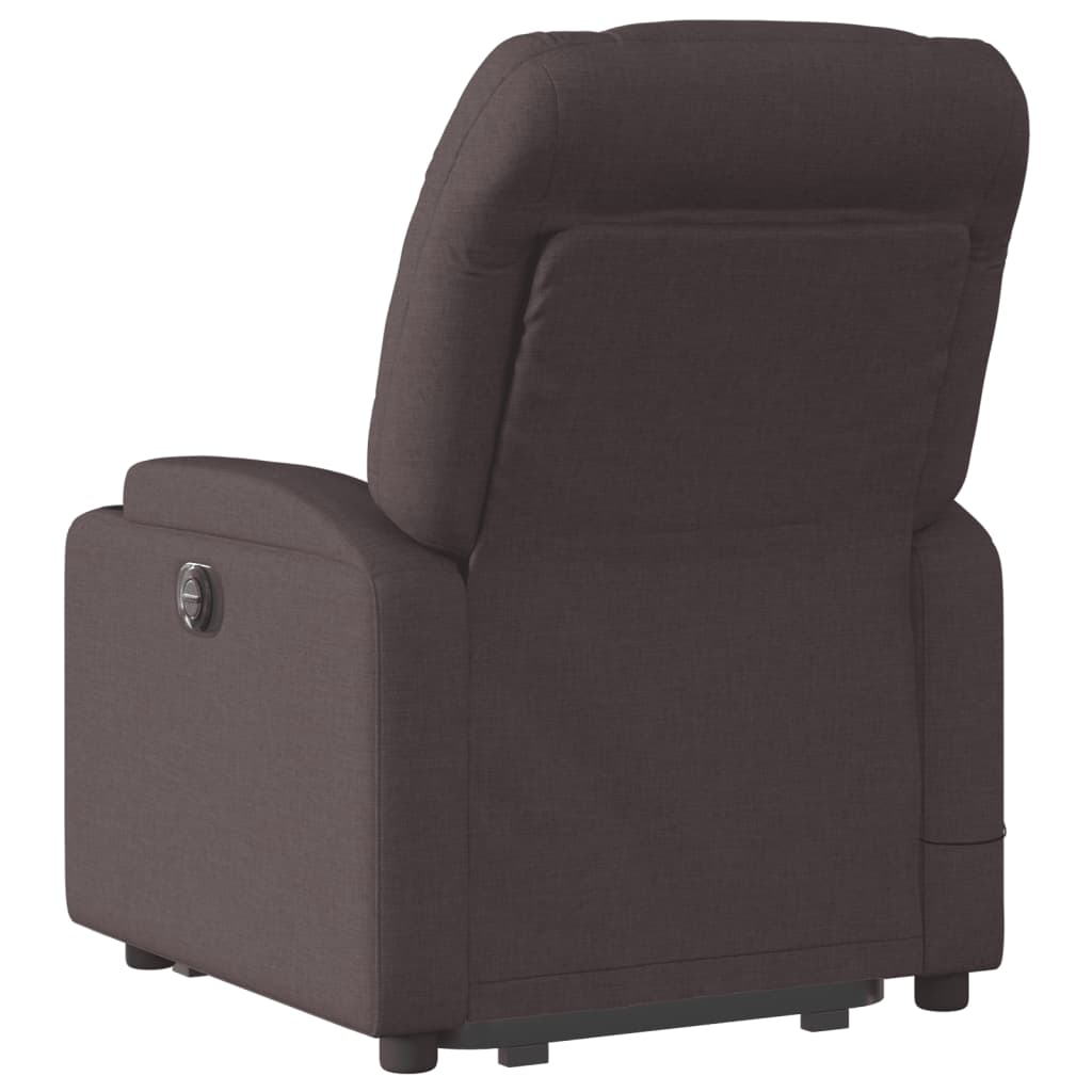 Sta-op-massagestoel elektrisch verstelbaar stof donkerbruin is nu te koop bij PeponiXL, paradijselijk wonen!