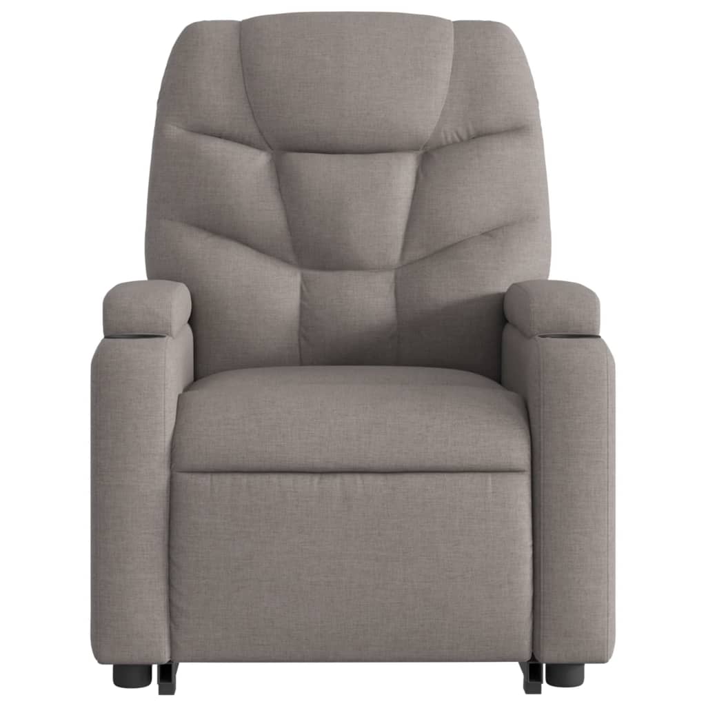 Sta-op-massagestoel elektrisch verstelbaar stof taupe is nu te koop bij PeponiXL, paradijselijk wonen!