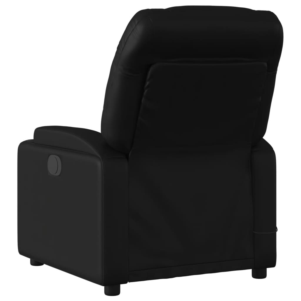 Massagestoel verstelbaar elektrisch kunstleer zwart is nu te koop bij PeponiXL, paradijselijk wonen!