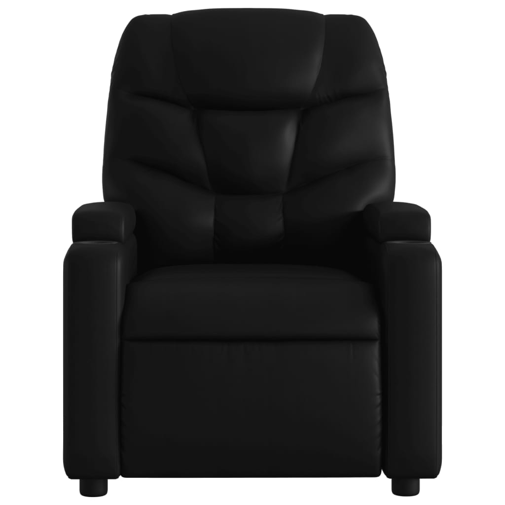 Massagestoel verstelbaar elektrisch kunstleer zwart is nu te koop bij PeponiXL, paradijselijk wonen!