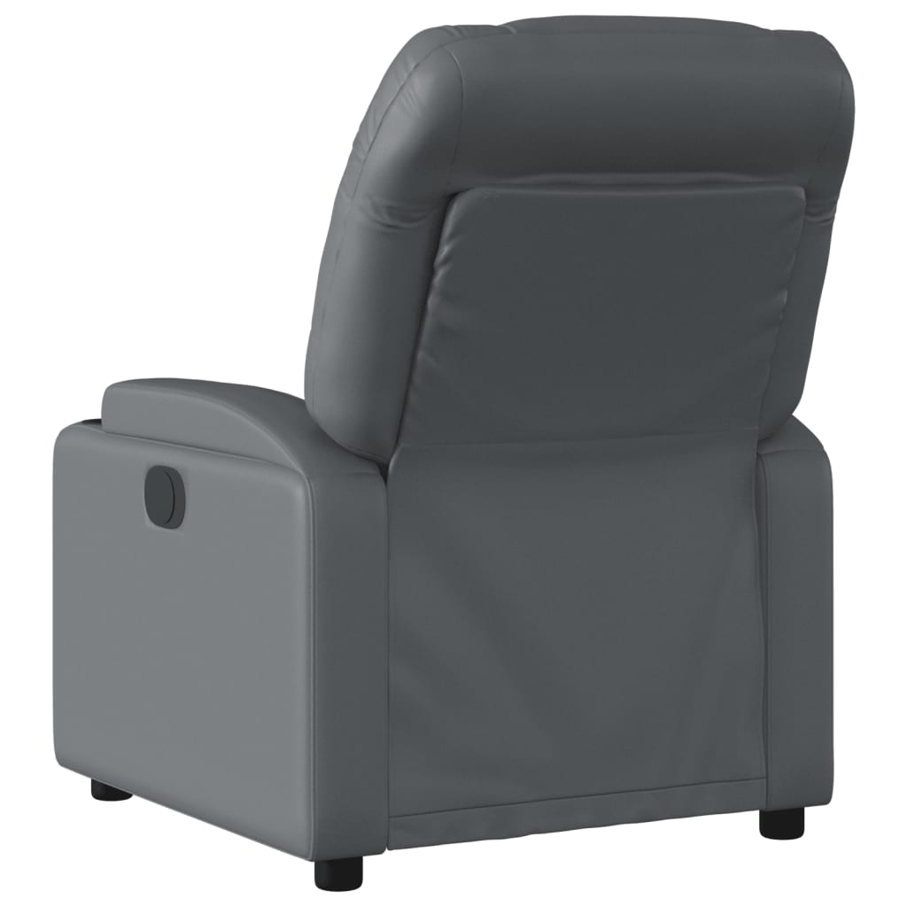 Massagestoel verstelbaar elektrisch kunstleer grijs is nu te koop bij PeponiXL, paradijselijk wonen!