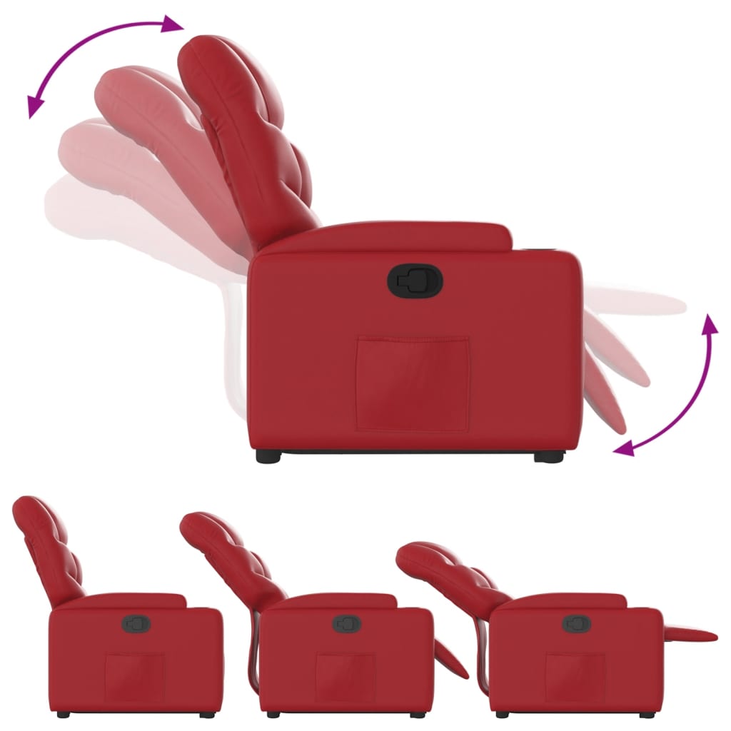 Sta-op-stoel kunstleer rood is nu te koop bij PeponiXL, paradijselijk wonen!
