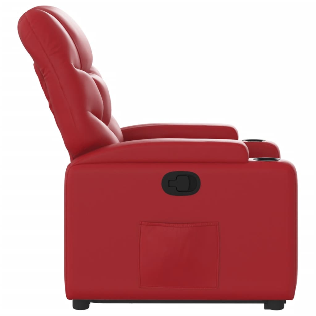 Sta-op-stoel kunstleer rood is nu te koop bij PeponiXL, paradijselijk wonen!