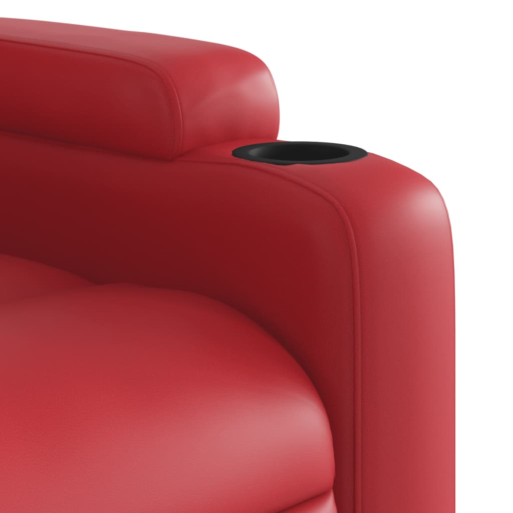 Sta-op-stoel kunstleer rood is nu te koop bij PeponiXL, paradijselijk wonen!