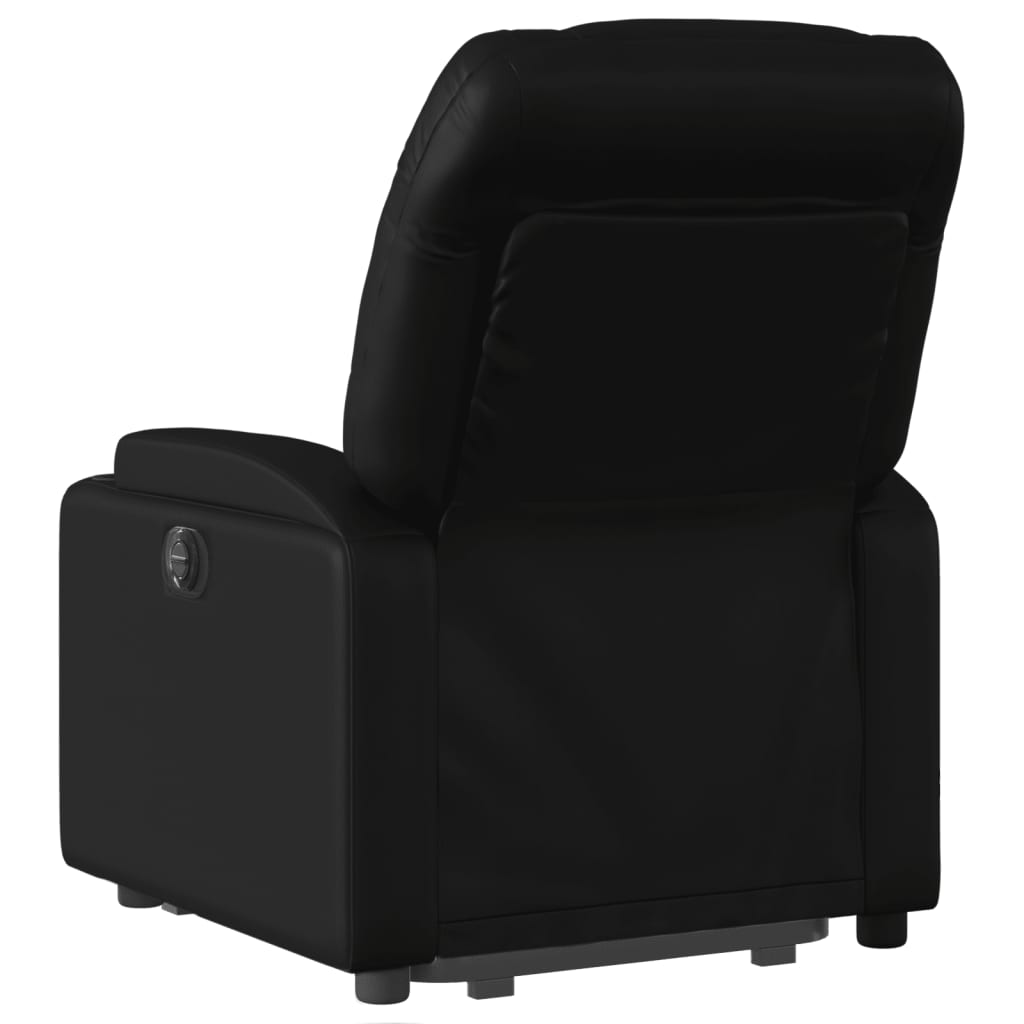 Sta-op-massagestoel elektrisch kunstleer zwart is nu te koop bij PeponiXL, paradijselijk wonen!