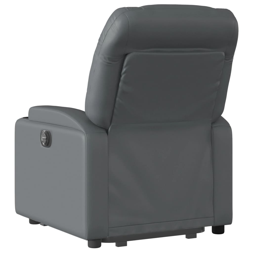 Sta-op-massagestoel elektrisch kunstleer grijs is nu te koop bij PeponiXL, paradijselijk wonen!