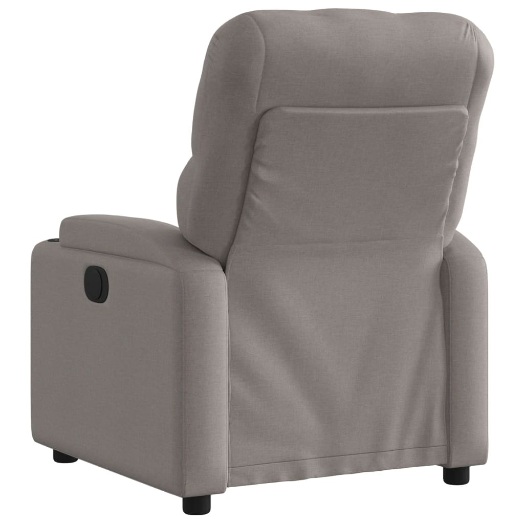 Fauteuil verstelbaar elektrisch stof taupe is nu te koop bij PeponiXL, paradijselijk wonen!