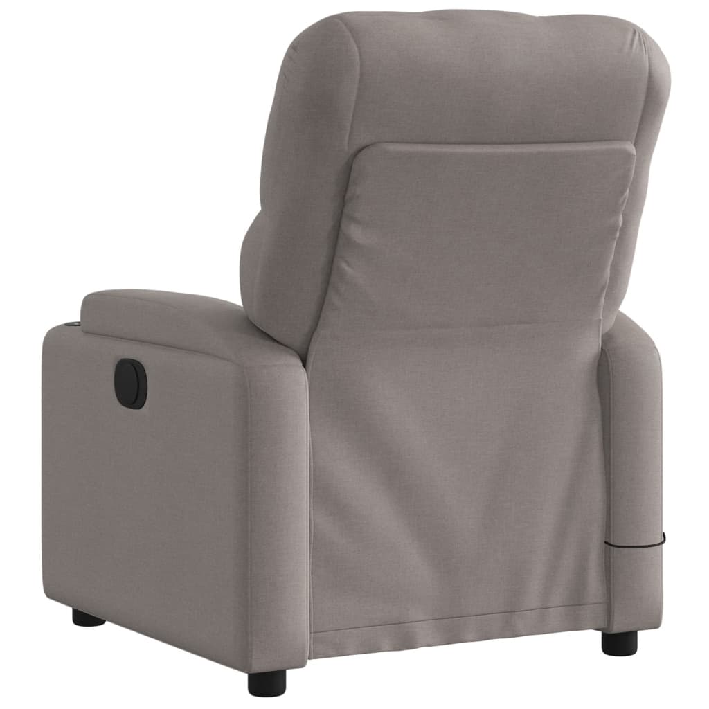 Massagestoel elektrisch verstelbaar stof taupe is nu te koop bij PeponiXL, paradijselijk wonen!