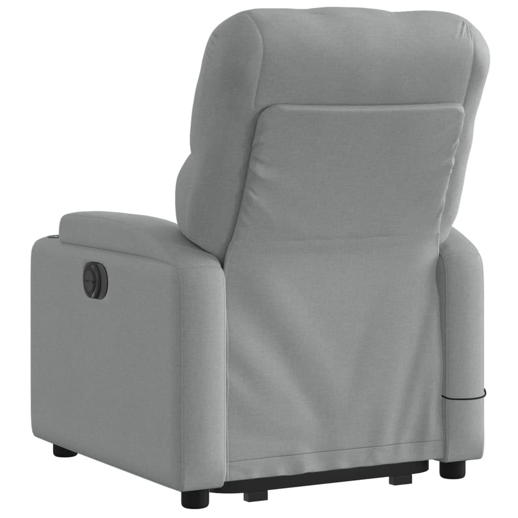 Sta-op-massagestoel verstelbaar stof lichtgrijs is nu te koop bij PeponiXL, paradijselijk wonen!