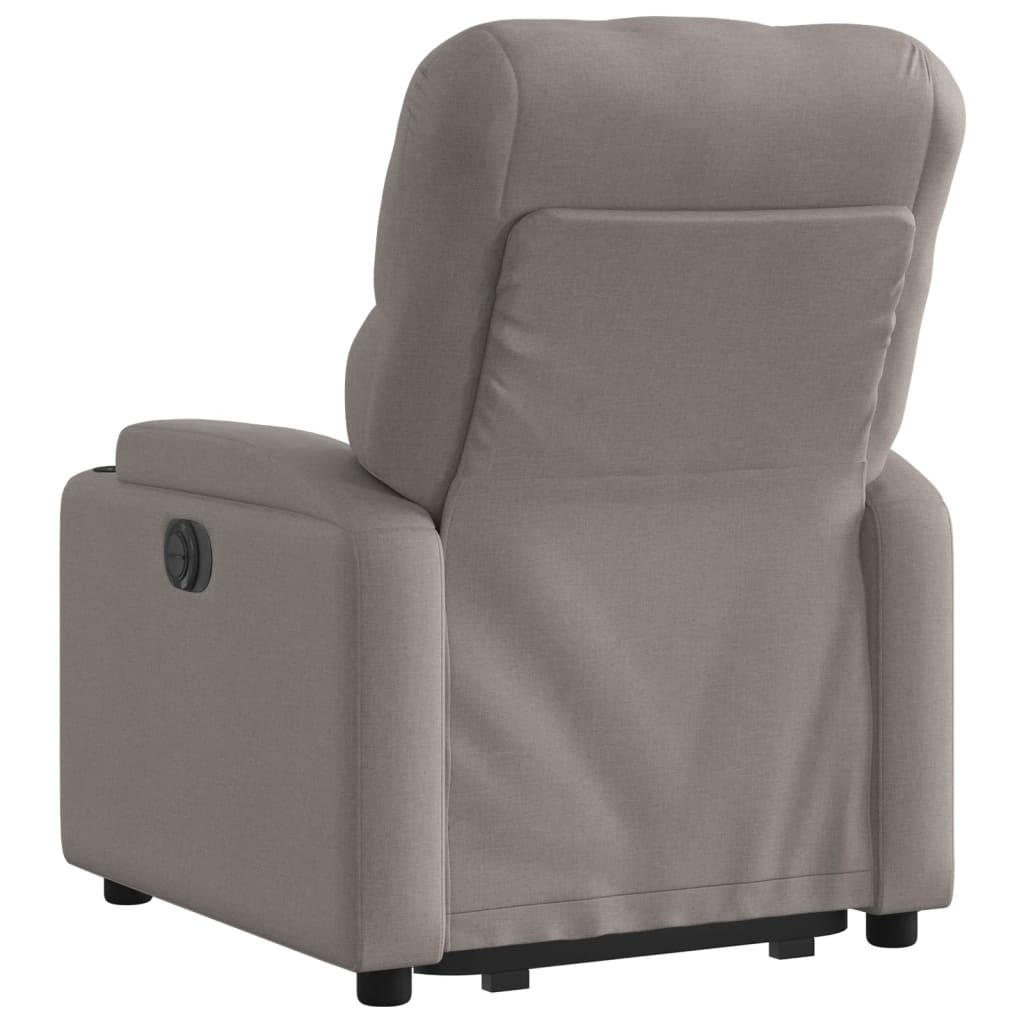 Sta-op-stoel elektrisch verstelbaar stof taupe is nu te koop bij PeponiXL, paradijselijk wonen!