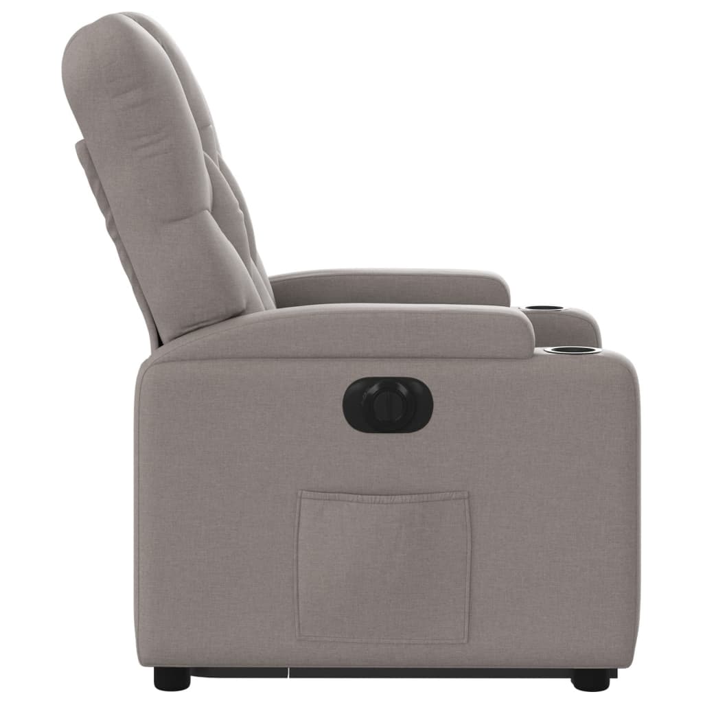 Sta-op-stoel elektrisch verstelbaar stof taupe is nu te koop bij PeponiXL, paradijselijk wonen!