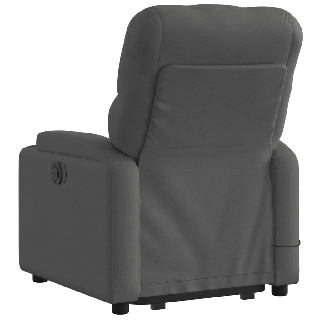 Sta-op-massagestoel elektrisch verstelbaar stof donkergrijs is nu te koop bij PeponiXL, paradijselijk wonen!