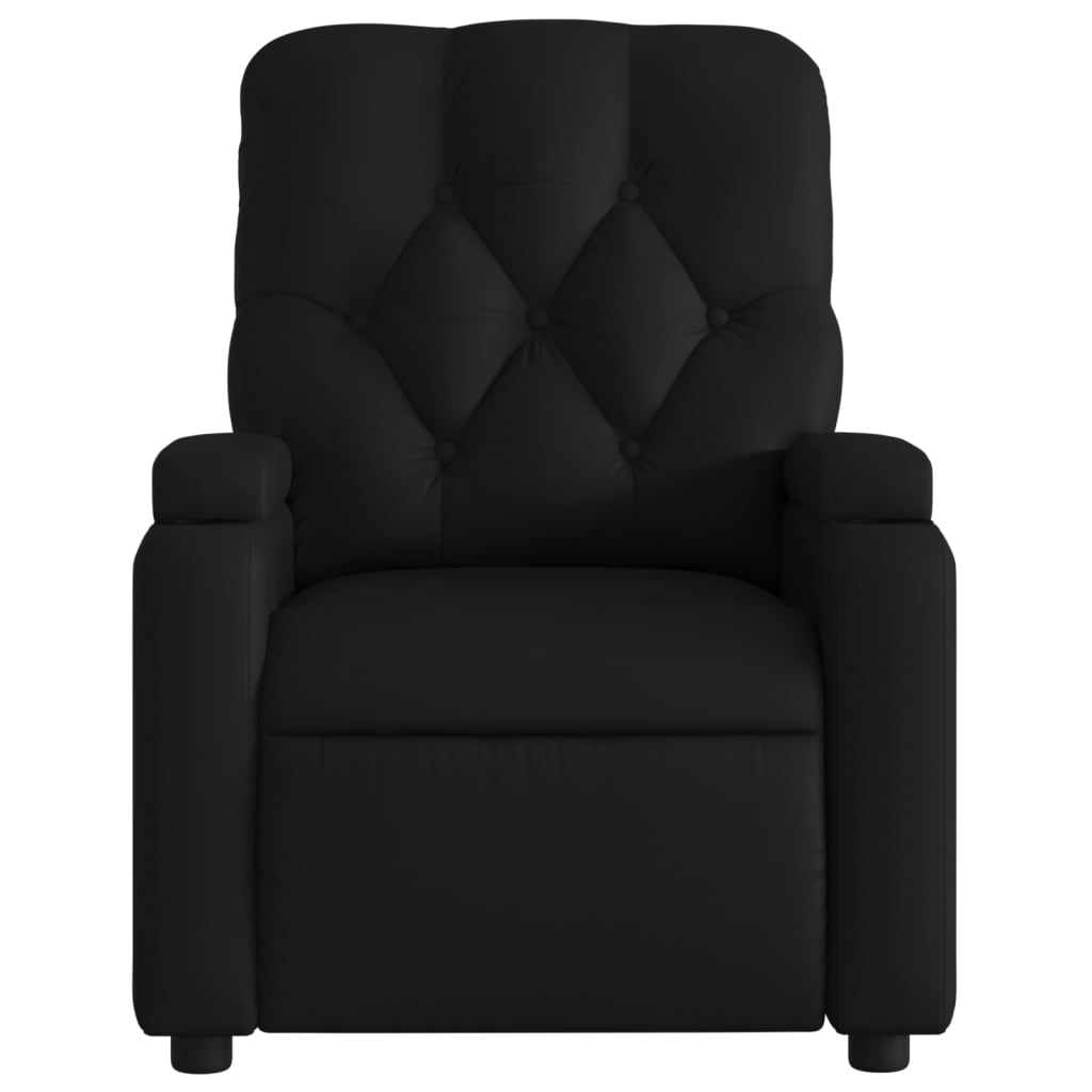 Massagestoel verstelbaar elektrisch kunstleer zwart is nu te koop bij PeponiXL, paradijselijk wonen!