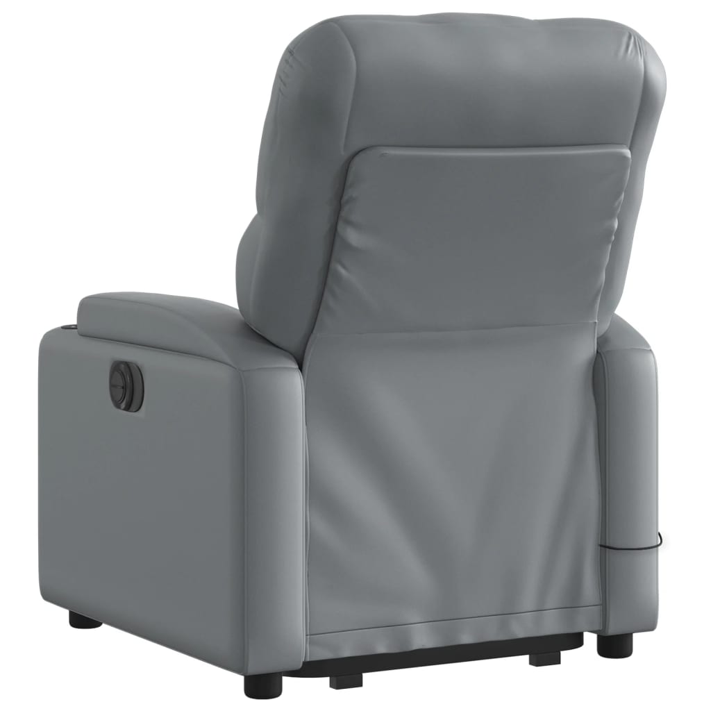 Sta-op-massagestoel verstelbaar kunstleer grijs is nu te koop bij PeponiXL, paradijselijk wonen!