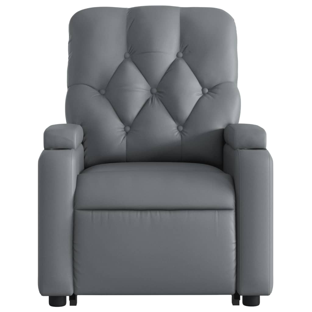 Sta-op-massagestoel verstelbaar kunstleer grijs is nu te koop bij PeponiXL, paradijselijk wonen!