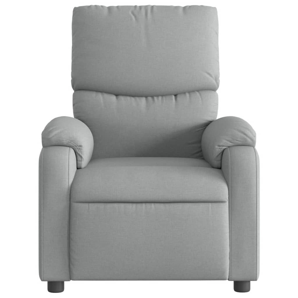 Fauteuil elektrisch verstelbaar stof lichtgrijs is nu te koop bij PeponiXL, paradijselijk wonen!