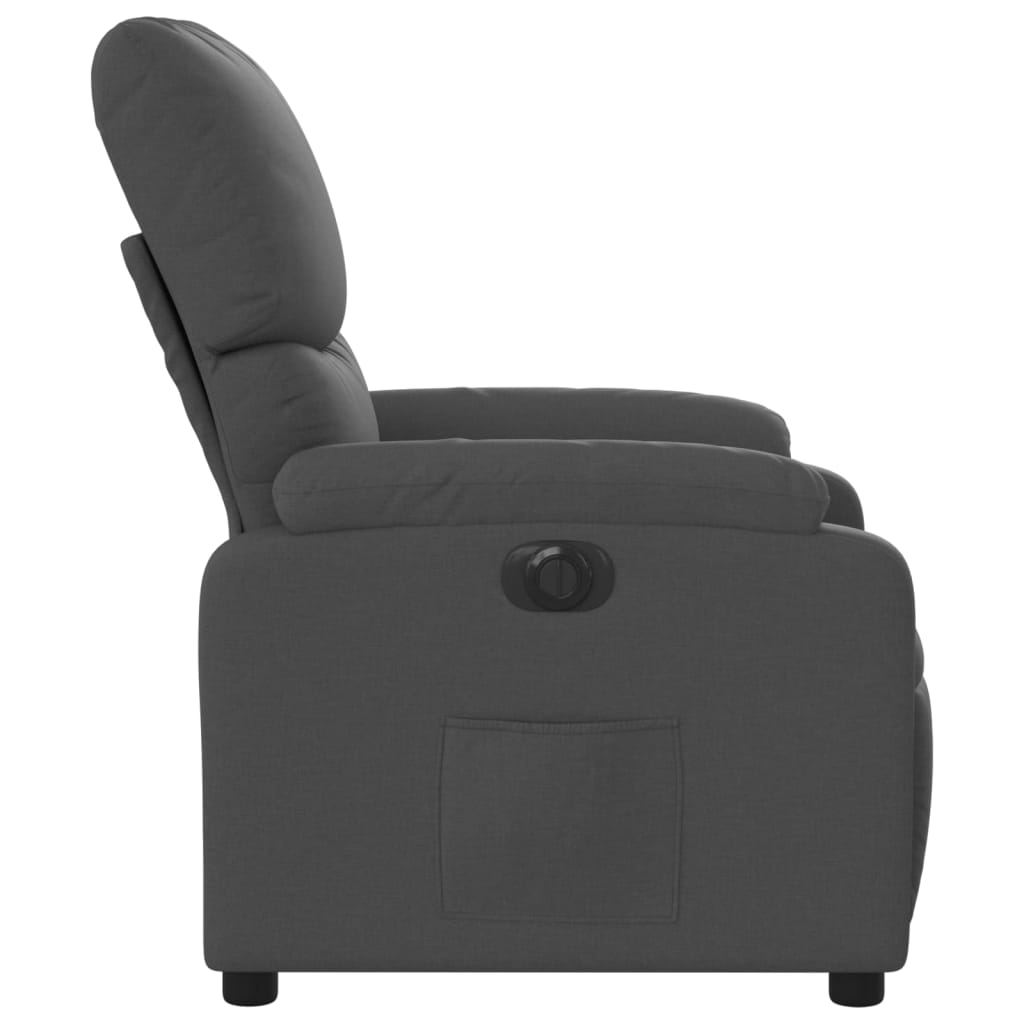 Fauteuil elektrisch verstelbaar stof donkergrijs is nu te koop bij PeponiXL, paradijselijk wonen!