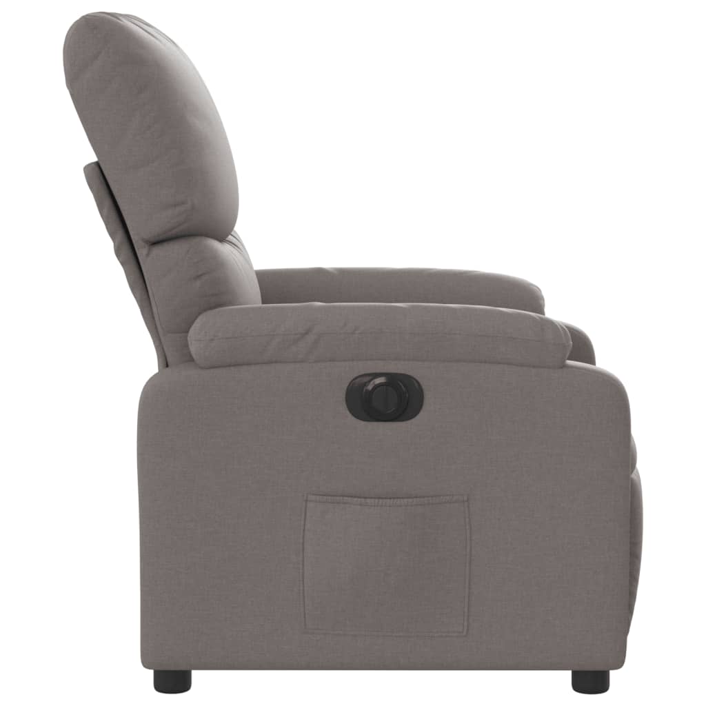 Fauteuil verstelbaar elektrisch stof taupe is nu te koop bij PeponiXL, paradijselijk wonen!