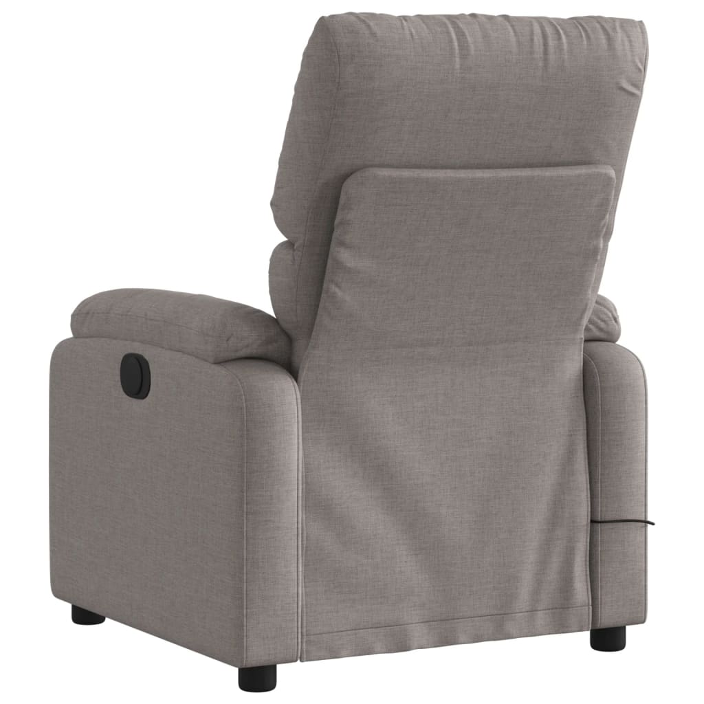 Massagestoel elektrisch verstelbaar stof taupe is nu te koop bij PeponiXL, paradijselijk wonen!