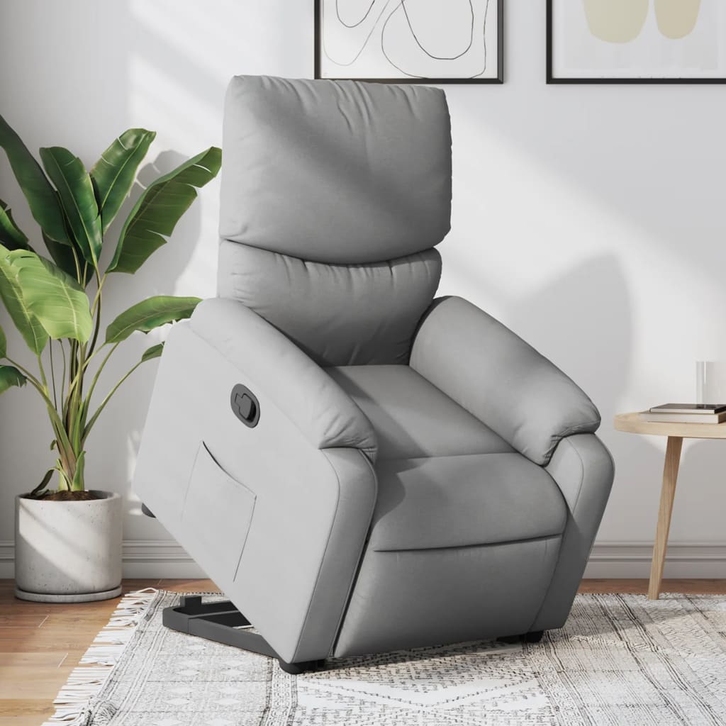 Sta-op-stoel verstelbaar stof lichtgrijs is nu te koop bij PeponiXL, paradijselijk wonen!