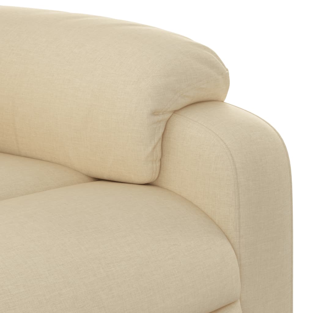 Sta-op-massagestoel verstelbaar stof crèmekleurig is nu te koop bij PeponiXL, paradijselijk wonen!