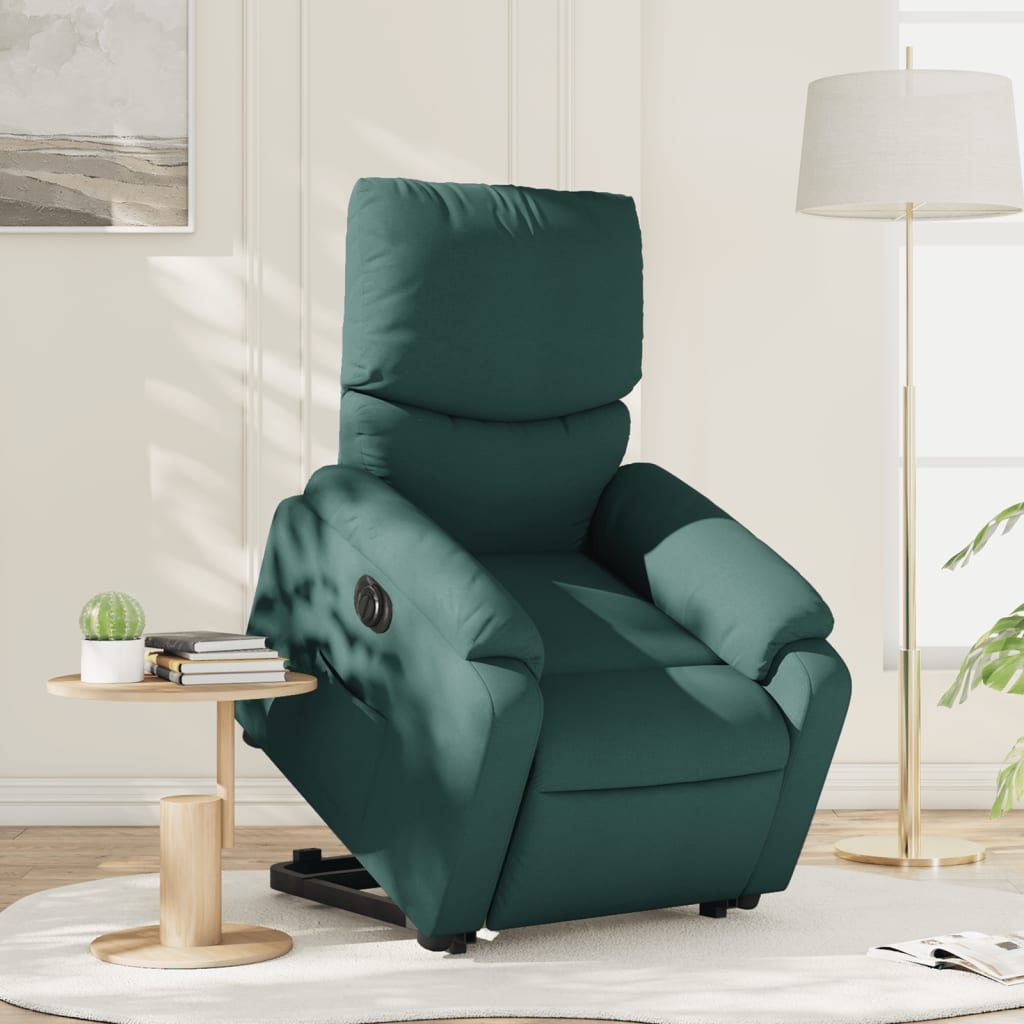 Sta-op-stoel elektrisch stof donkergroen is nu te koop bij PeponiXL, paradijselijk wonen!