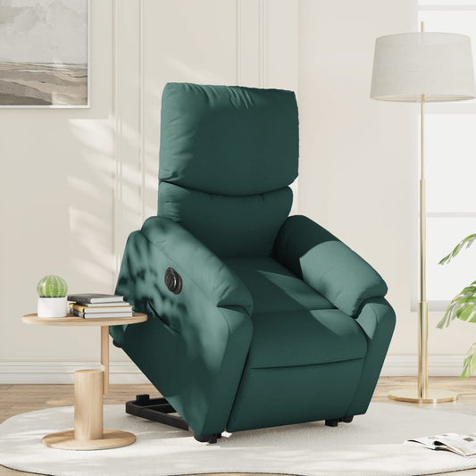 Sta-op-stoel elektrisch stof donkergroen is nu te koop bij PeponiXL, paradijselijk wonen!
