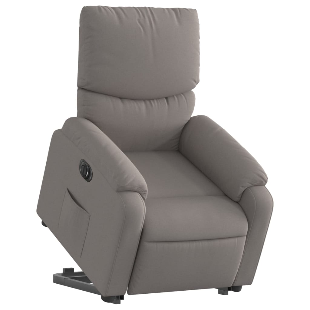 Sta-op-stoel elektrisch verstelbaar stof taupe is nu te koop bij PeponiXL, paradijselijk wonen!