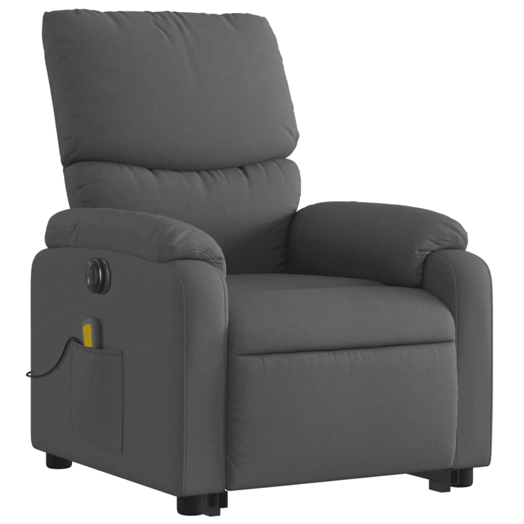 Sta-op-massagestoel elektrisch verstelbaar stof donkergrijs is nu te koop bij PeponiXL, paradijselijk wonen!