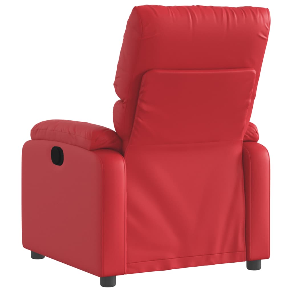 Fauteuil verstelbaar elektrisch kunstleer rood is nu te koop bij PeponiXL, paradijselijk wonen!