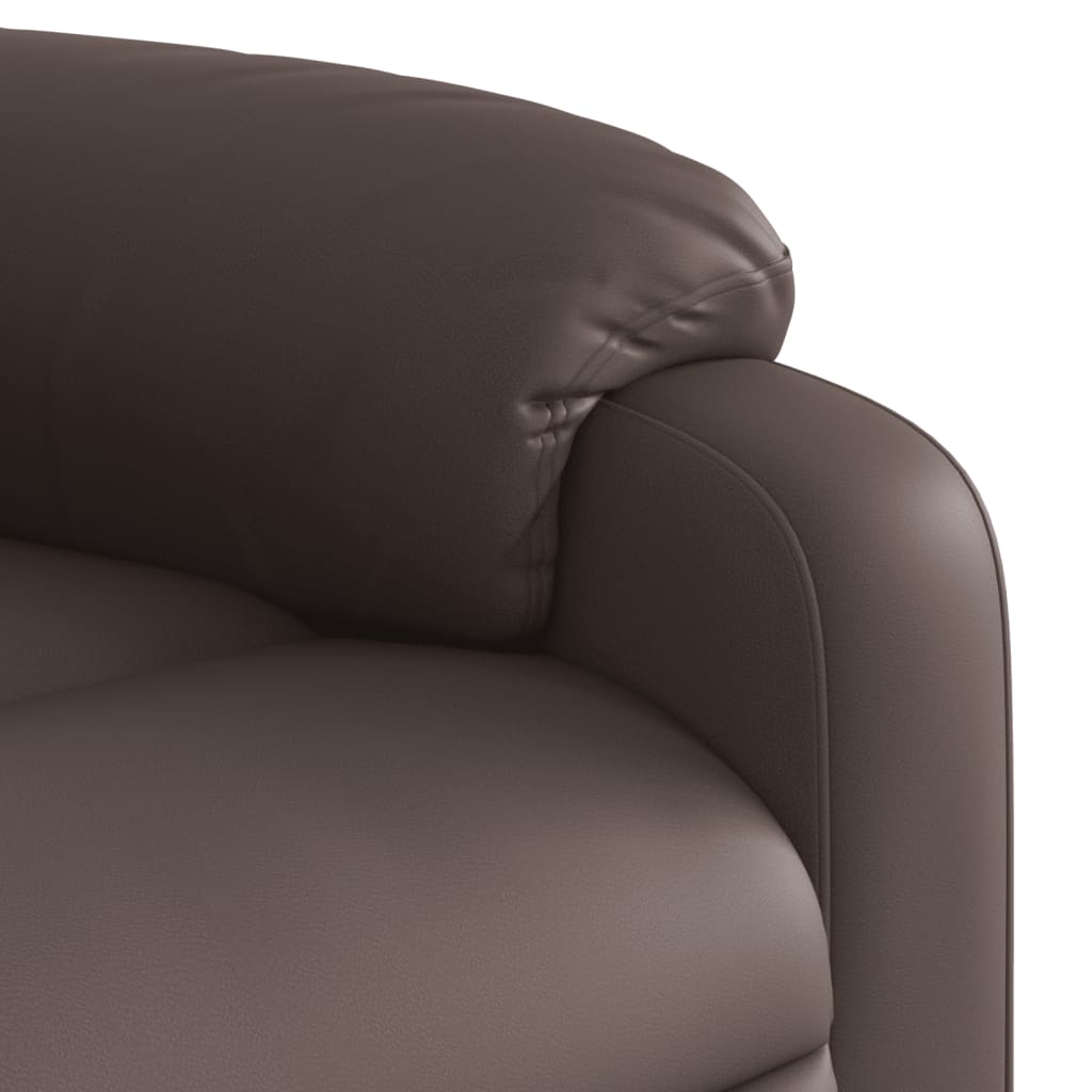 Sta-op-fauteuil verstelbaar kunstleer bruin is nu te koop bij PeponiXL, paradijselijk wonen!