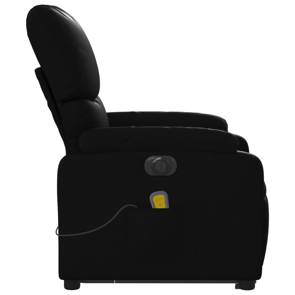 Sta-op-massagestoel elektrisch kunstleer zwart is nu te koop bij PeponiXL, paradijselijk wonen!