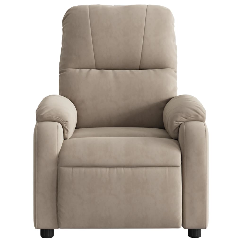 Fauteuil verstelbaar elektrisch microvezelstof taupe is nu te koop bij PeponiXL, paradijselijk wonen!