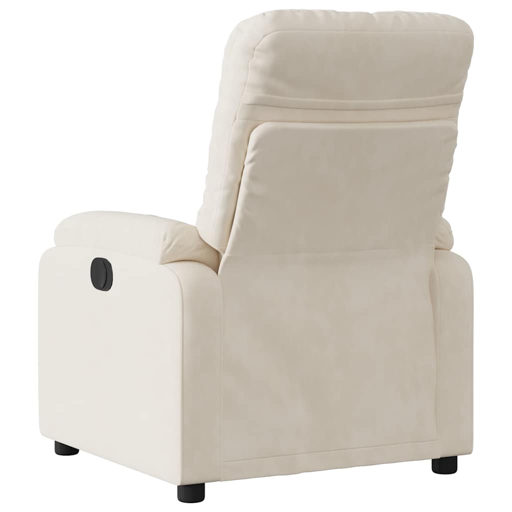 Fauteuil elektrisch verstelbaar microvezelstof beige is nu te koop bij PeponiXL, paradijselijk wonen!