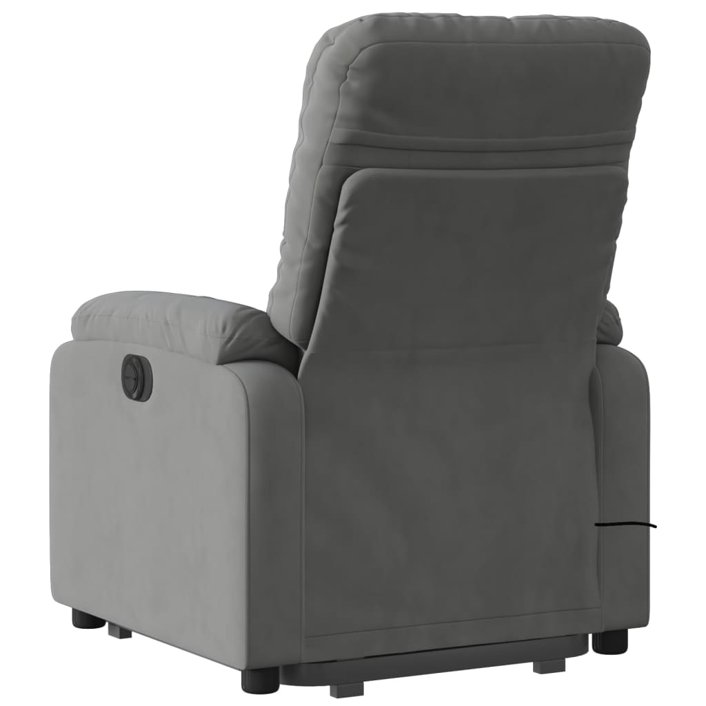 Sta-op-massagestoel verstelbaar microvezelstof donkergrijs is nu te koop bij PeponiXL, paradijselijk wonen!