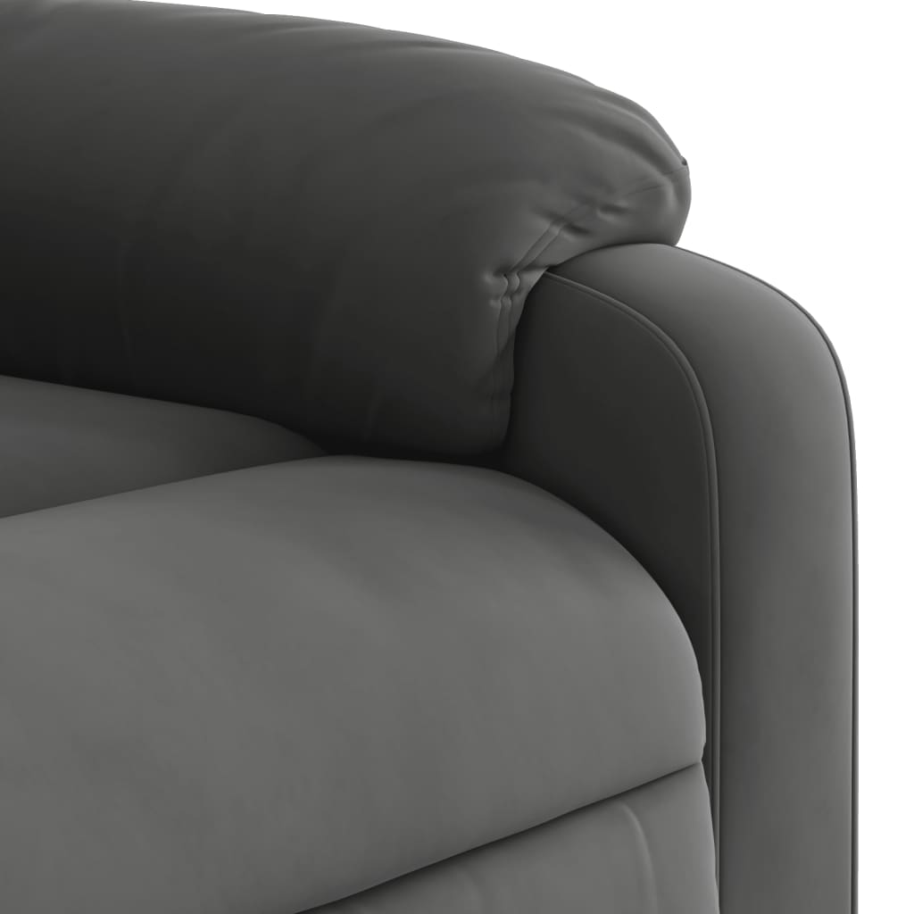 Sta-op-massagestoel elektrisch microvezelstof donkergrijs is nu te koop bij PeponiXL, paradijselijk wonen!