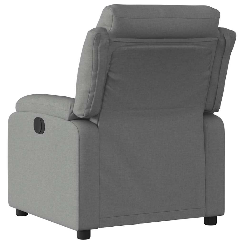 Fauteuil elektrisch verstelbaar stof donkergrijs is nu te koop bij PeponiXL, paradijselijk wonen!