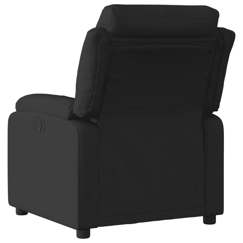 Fauteuil verstelbaar elektrisch stof zwart is nu te koop bij PeponiXL, paradijselijk wonen!