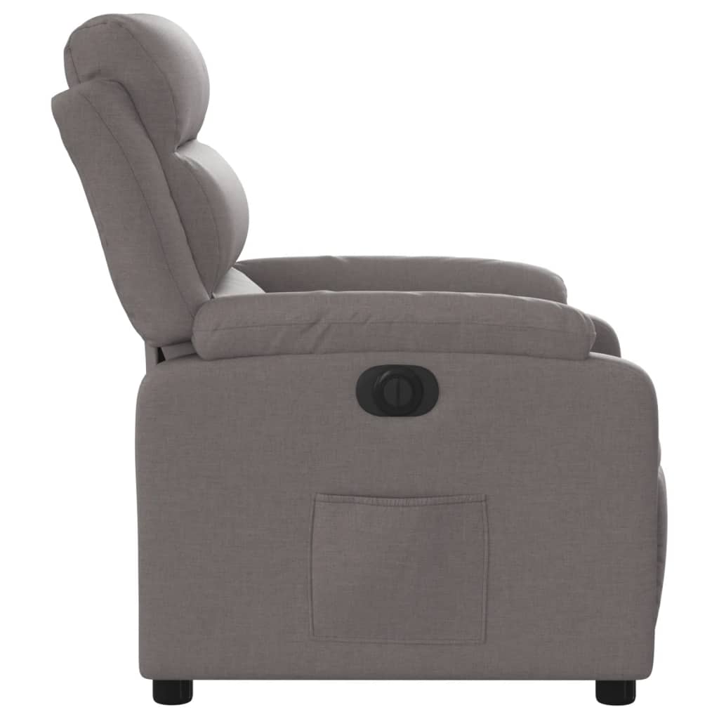 Fauteuil verstelbaar elektrisch stof taupe is nu te koop bij PeponiXL, paradijselijk wonen!